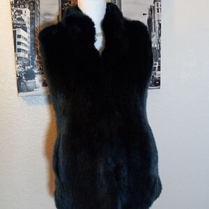 Winter synthetic material vest for women made in USA  size S handmade